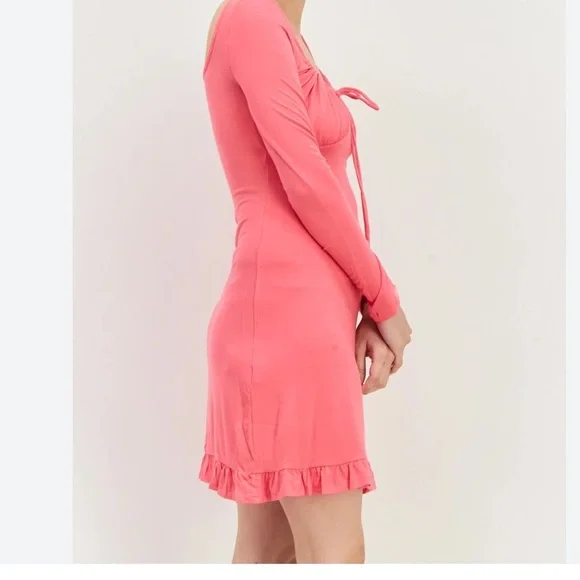 Mango Ruffle Trim Dress - Picture 2 of 13